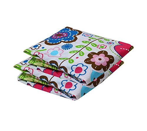 Bacati Crib Fitted Sheets, Botanical Pink (Pack of 2)