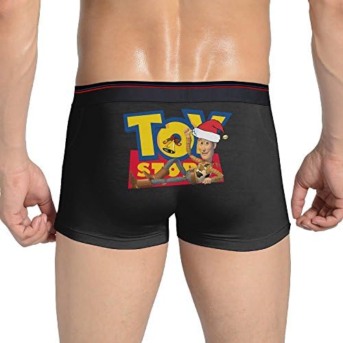 SSSB Men's Toy Story Christmas Sexy Seamless Stretchable Boxer Underwear Panties Briefs Black XL