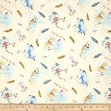 Disney Pooh Everyday Pooh and Friends Feathers Multi Fabric By The Yard