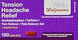 Walgreens Tension Headache Pain Reliever Coated Caplets, 100 ea