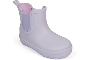 BEARPAW Toddler Rain Boots, Waterproof Rubber Kids Rainboot, Girls/Boys Light Water Shoes for Muddy Park/Hiking