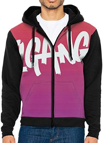KJKDDDH Men's Sweaters Logan Paul Parrot Logo Zip Up Hoodie Sweatshirt