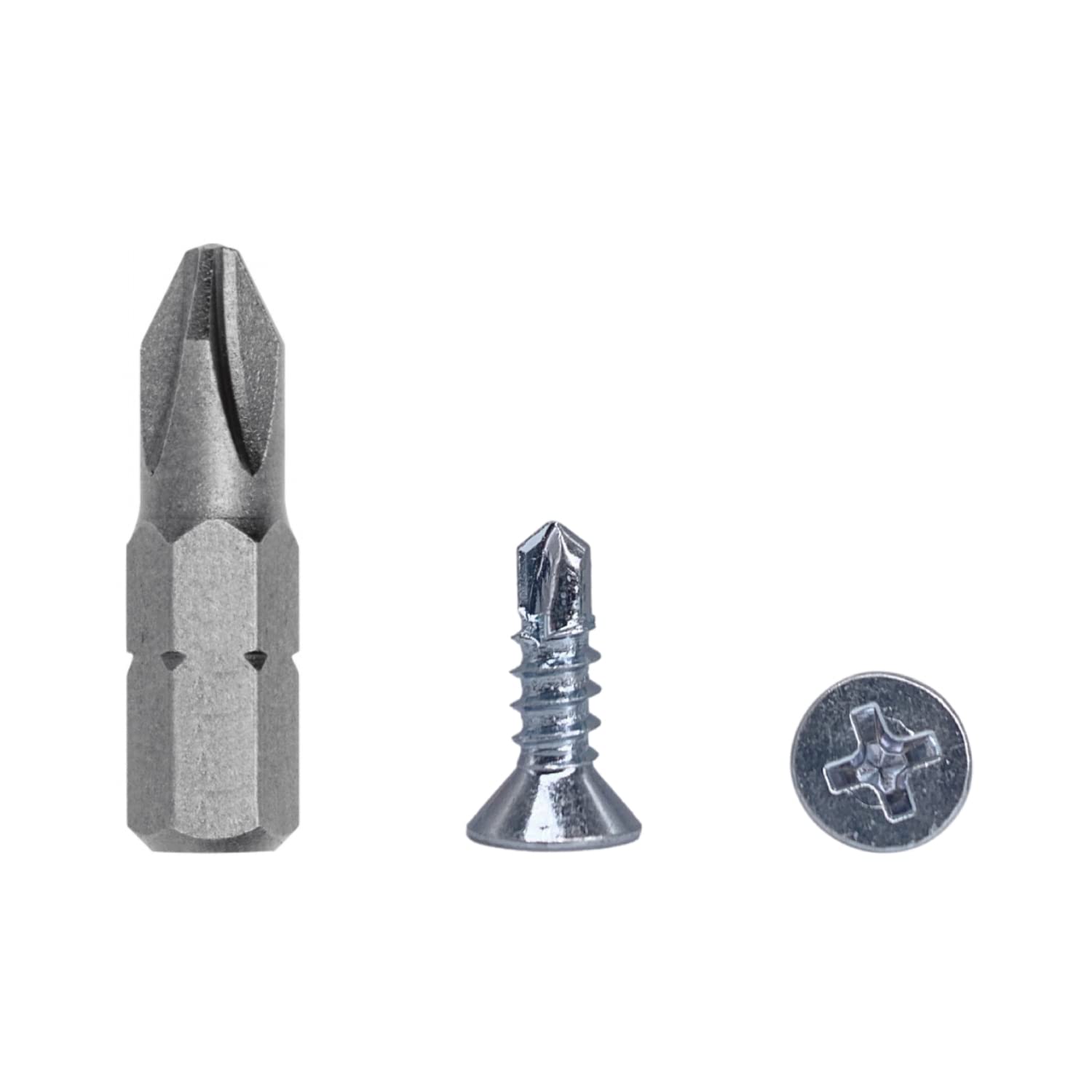 (Pack of 100 pcs) DIN 7504 P Zinc Plated Steel 3.9 x 13 mm Screws, Self-Drilling Sheet Metal Screw, (PH) Phillips Countersunk Head, Self Tapping (100, 3.9 x 13 mm)