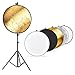 Neewer Photo Studio Lighting Reflector and Stand Kit: 43 inches/110 centimeters 5-in-1 Multi-Disc Reflector,75-inch Light Stand and Metal Reflector Clamp Holder for Photo Video Portrait Photography
