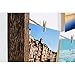 SS&Y Wood Picture Frame Collage for Multi Photo - Display Wall Decor 30'' x 26'' with 40 Clips - Vertical & Horizontal Display - Multi Pictures Organizer & Hanging Display Frames