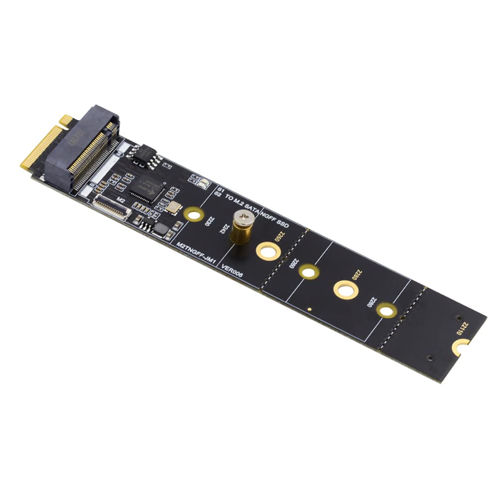 Photo 1 of NFHK SATA NGFF Key B+M SSD to NVME M-Key Motherboard Desktop Adapter Converter SSD Card JMB582 2280