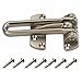 Dependable Products Heavy Duty 4" Swinging Bar Slide Bolt Entry Security Door Guard,satin Nickel Finish