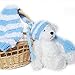 Charmkey Fuzzy Fur Yarn - Soft and Comfy - Easy to Knitting - Fit 5mm Knitting Needle (Lake Blue)