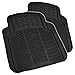 BDK BLACK 5 Piece Set Premium Heavy Duty Odorless Mats for Fiat 500 Hatch Abarth