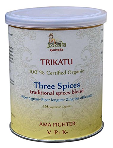 TRIKATU CAPSULES(USDA CERTIFIED ORGANIC) - 108 Vcaps TRIKATU CAPSULES(USDA CERTIFIED ORGANIC) - 108 Vcaps