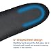 Sports Gel Insoles and Shoe Inserts for Women and Men Breathable Cushion with Small Holes, Sizes 9-13 by HLYOON(L)