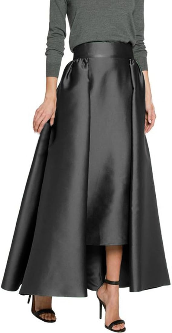 long black taffeta skirt