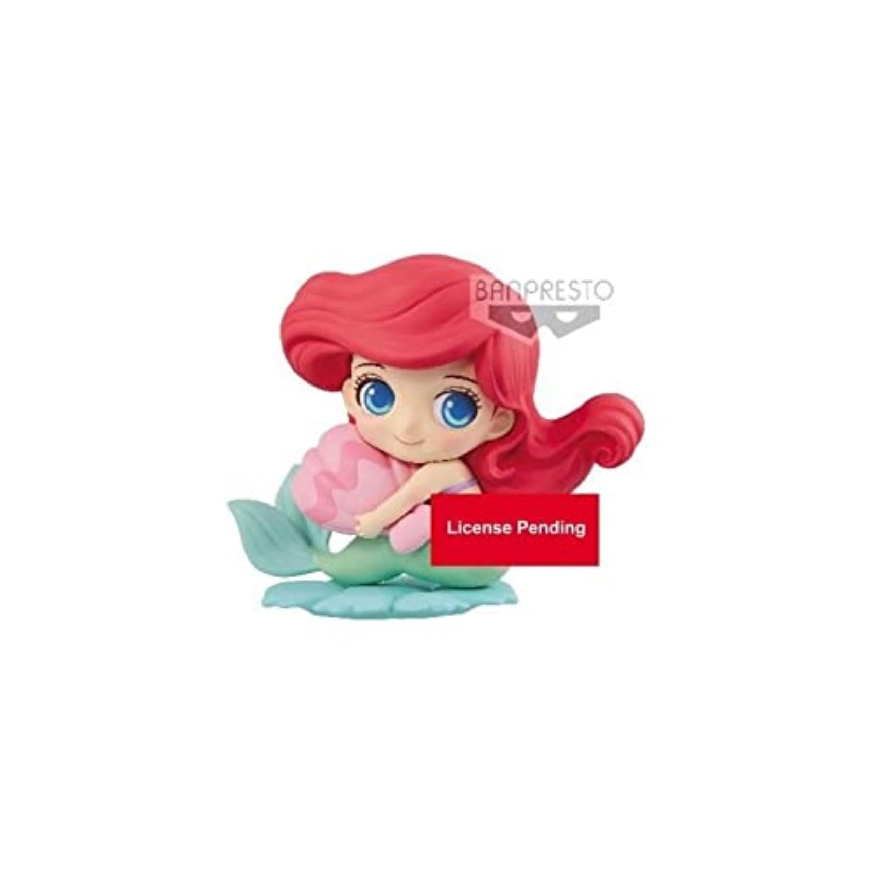 Banpresto -85276 Q Posket, Disney Figure, Ariel Shell Milky, Multicolor (Bandai 85276)