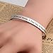 Lywjyb Birdgot A Little Girl Yesterday, a Friend Today, My Daughter Forever Hairband Bracelet Cuff Bracelet for Women Girls Gift for Daughters (Silver)
