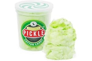 CHOCOLATE STORYBOOK Gourmet Flavored Cotton Candy – Unique Idea for Holidays, Birthdays, Gag Gifts, Party Favors (Pickle, 1.75 oz, 1-Pack)
