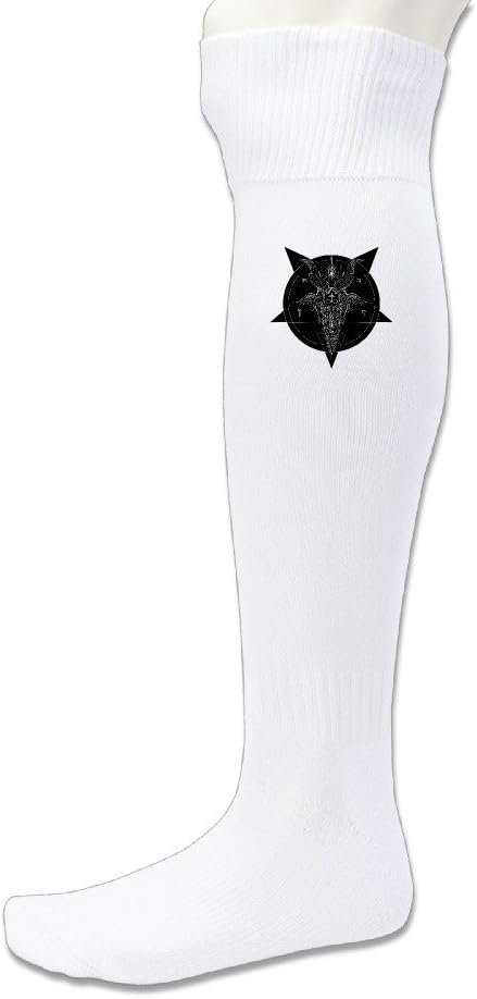 Baphomet Knee High Solid Socks Football Sports Tube Socks Cotton Soccer Socks Men Youth Teens