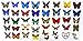 Temporary Butterfly Tattoos - (10 Sheets) - Party Favors, Fake Tattoo