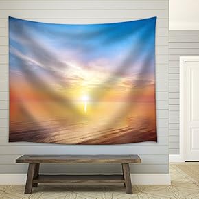Beautiful Seascape. Composition of Nature. - Fabric Wall Tapestry Home Decor - 51x60 inches