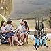 PLUSINNO Fishing Rod Rack, Metal Aluminum Alloy Fishing Rod Stand Organizer, Hold Up to 6 Rods, Fishing Rod Storage Holder for All Type Fishing Pole Gear Garage