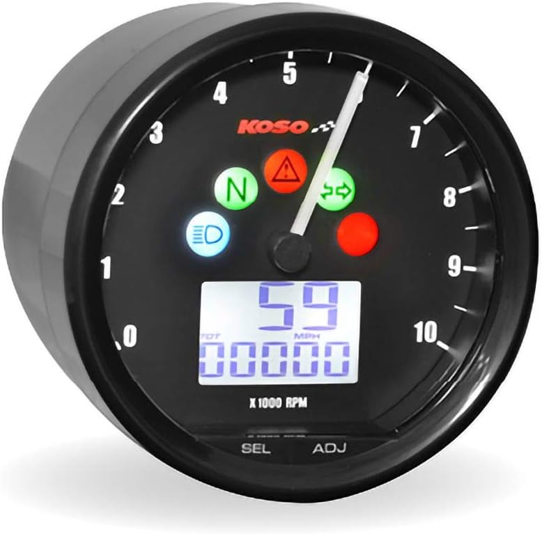 Koso TNT-02 Multifunction Gauge (Standard) (Black)