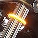Motorcycle Fork LED Turn Signal Strip Lights Kit Smoked Lens for Harley Davidson Victory Universal Super Bright and Waterproof Cool Motor Lamp 2Pcs - Amber (39mm - 41mm)