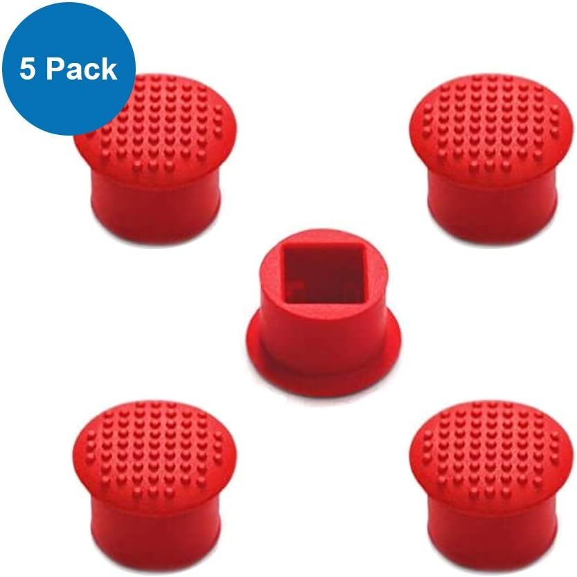 MMOBIEL 5 PCS Rubber TrackPoint Keyboard Mouse Red Cap with Soft Dome and Rim Laptop Pointer for Lenovo ThinkPad X/T/E / / L/P/Yoga Series - Image 3