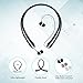Maxelf Wireless Headphones, Retractable Earbuds Ultra Lightweight Sport Sweatproof Headset Noise Cancelling Stereo Earphones IPX4 Built-in Mic Earphones for IOS Android Windows Cell Phone