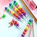 30 Pieces Cute Facial Expression Pencil Colorful Stackable Pencils with Pencil Lead Set for School Office Supplies Children