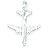 925 Sterling Silver Stealth Bomber Aircraft Charm Pendant – Handcrafted Military Jewelry - View #7