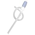 TERA PUMP TRDP15 Heavy Duty Manual Fuel Transfer Pump Siphon, Fast Flow 3.2 GPM, Flexible Suction Tube, Hand Siphon Pump for Gasoline, Diesel, Light Oils, Kerosene, Non-Potable Water, and More