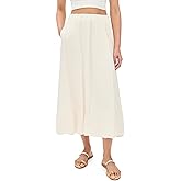 Velvet Women's Rachelle Bubble Hem Linen Skirt
