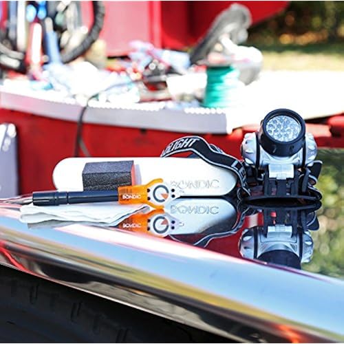 Bondic Starter Kit. The World's First Liquid Plastic Welder. Bond, Build, Fix and Fill Almost Anything in Seconds. Bondic Works Where Glue Fails! (Bonus LED Headlamp Included) Tools & Home Improvement, Power & Hand Tools, Hand Tools, Multitools & Accessories, Multitools