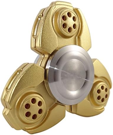 Best Hand Spinners - New Vision Spinner Fidget Toy With Premium Hybrid Bearing -High Speed Spinner (Gold-1)