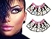 Temporary Eye Tattoo 10 PAIRS Transfer Eyeshadow Eyeliner Stickers Pinky Petals