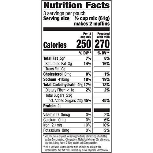 BETTY CROCKER TRIPLE BERRY MUFFIN MIX, 6.5 OZ.