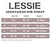 LESSIE Women's Seamless Underwear Microfiber Briefs 4 Pack (Medium)