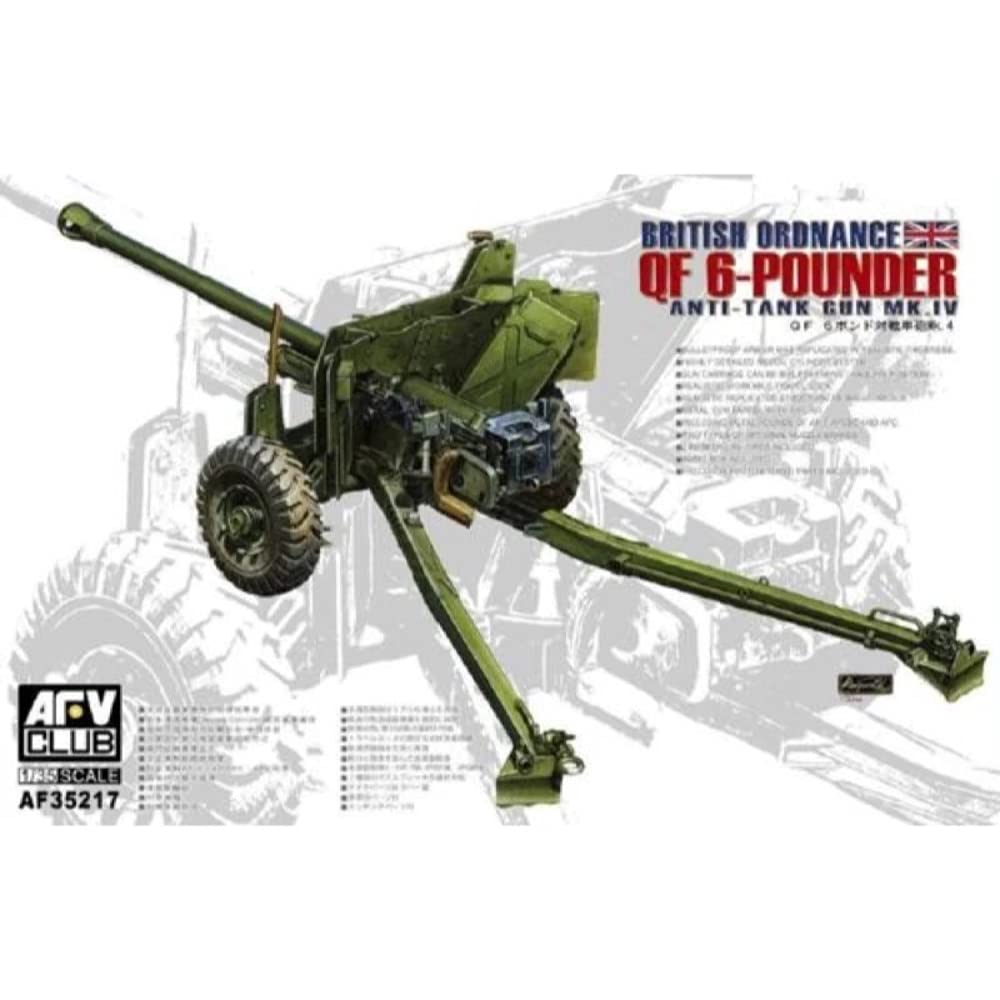 AFV Club AF35217 British Mk.4 6PDR Anti-Tank Gun, Vehicles