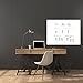 KITLIFE Dry Erase Whiteboard Sheet - Alternative to Heavy Erasable Board – Flexible Writing Sheet Sticks to Office Walls with Supplied Adhesive Mounting Strips - Dry Erase Markers Included, 24 x 36