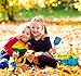 Kids Gardening Set - Outdoor Toys with STEM Learning Guide - Easter Basket Gifts Includes Tote Bag, Spade, Watering Can, Rake, Fork, Trowel.