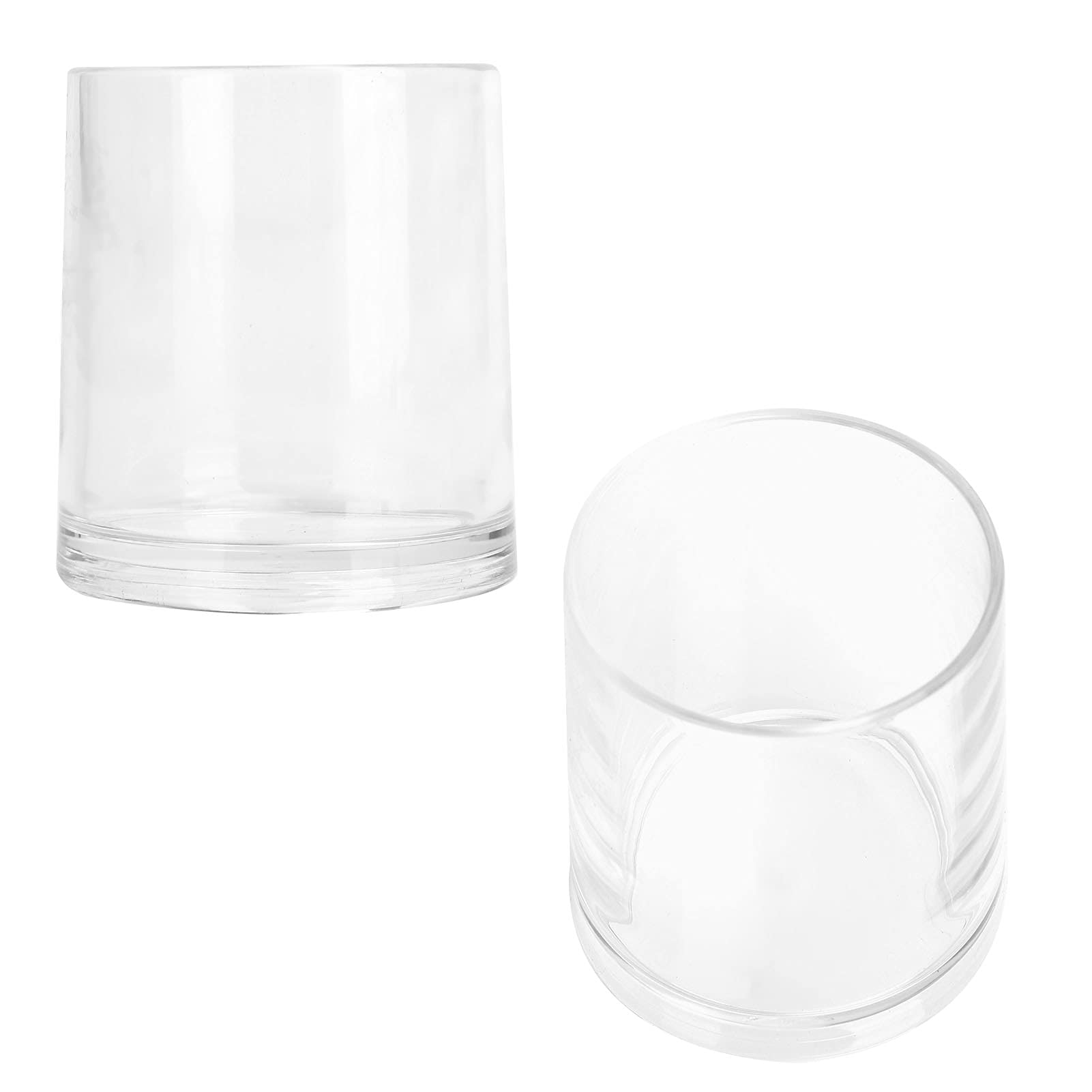 Acrylic 200ml Premium Plastic Water Tumblers, Mini Tea Cup Drinking Glass, FallProof, Durable,AntiSlip For Hotels, Restaur, Home,Office(Transparent)