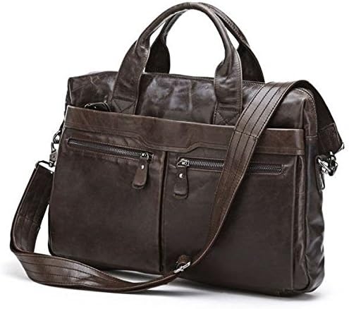 Vintage Leather Satchel Messenger Bag - Serbags Brand