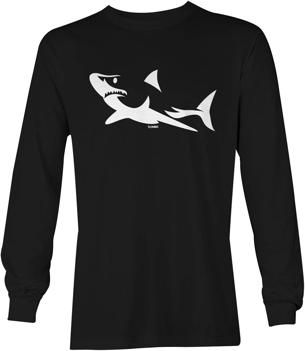 Shark Silhouette - Great White Hammerhead Unisex Long Sleeve Shirt