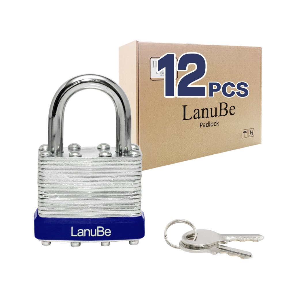 Photo 1 of LanuBe Lock Laminated keyed Padlock (1-9/16", 40mm), keyed Alike Locks, Normal Shackle