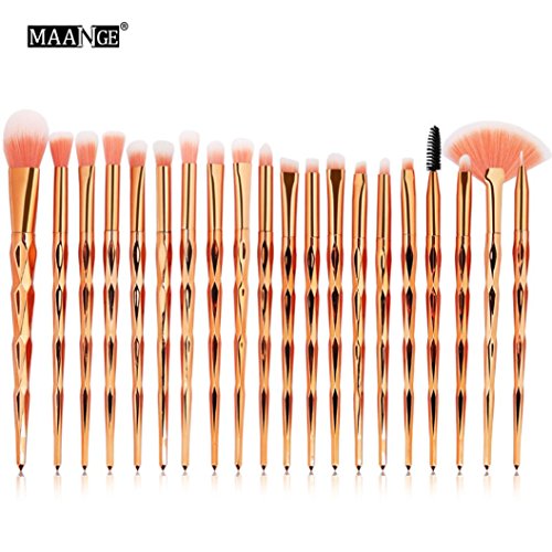 2019 Makeup Brushes Set Kit, PLENTOP 20PCS Make up Foundation Eyebrow Eyeliner Blush Cosmetic Concealer Brushes - Thumbnail 2