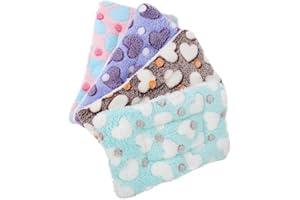 Amaezorx 4pcs Small Animal Sleeping Cushions & Warm Pet Mats for Guinea Pig, Hamster, Rabbit, Rat, Ferret, Squirrel - Washabl