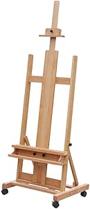 Artista Easel - Caballete De Estudio De Piso De Madera De Haya y