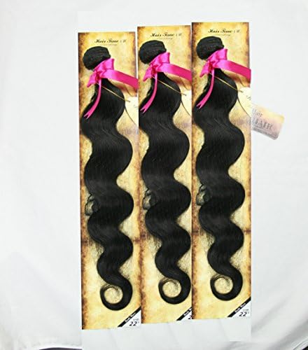 22" 22" 22" 300grams 100% Unprocessed Brazilian Virgin Human Hair Weaves Extensions Body Wave THREE Bundle Wefts ...