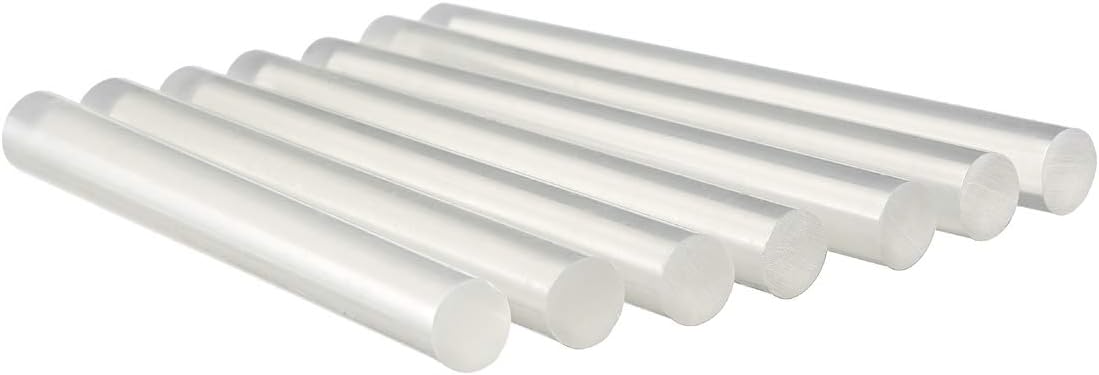 Amtech S1872 Set of Clear Glue Gun Sticks for Hot Melt Crafting Decorating and Bonding, 50 Pieces, 11mm x 100mm