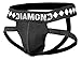 Diamond MMA Four-Strap Jock Strap Supporter with Built-in Athletic Cup Pocket for Sports, X-Large