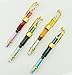 Lanxivi 4 PCS Yongsheng 3008 Piston Fountain Pen Fine Nib Transparent Diversity Color Gold Trim Set